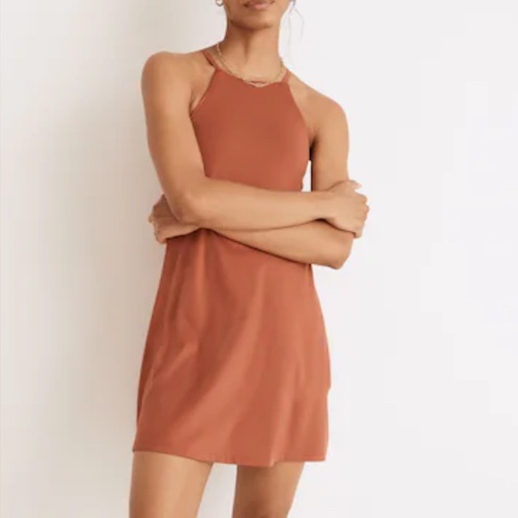 Madewell Dresses & Skirts - MWL Madewell Weathered Brick Flex Fitness Dress Size L NWOT!